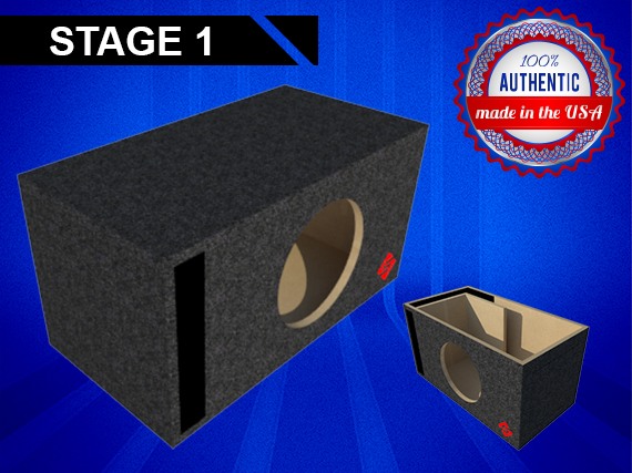 Stage 1 Ported Enclosure for Single JL Audio 6W3V3-4