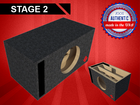 Stage 2 Ported Enclosure for Single JL Audio 13W3V3-2